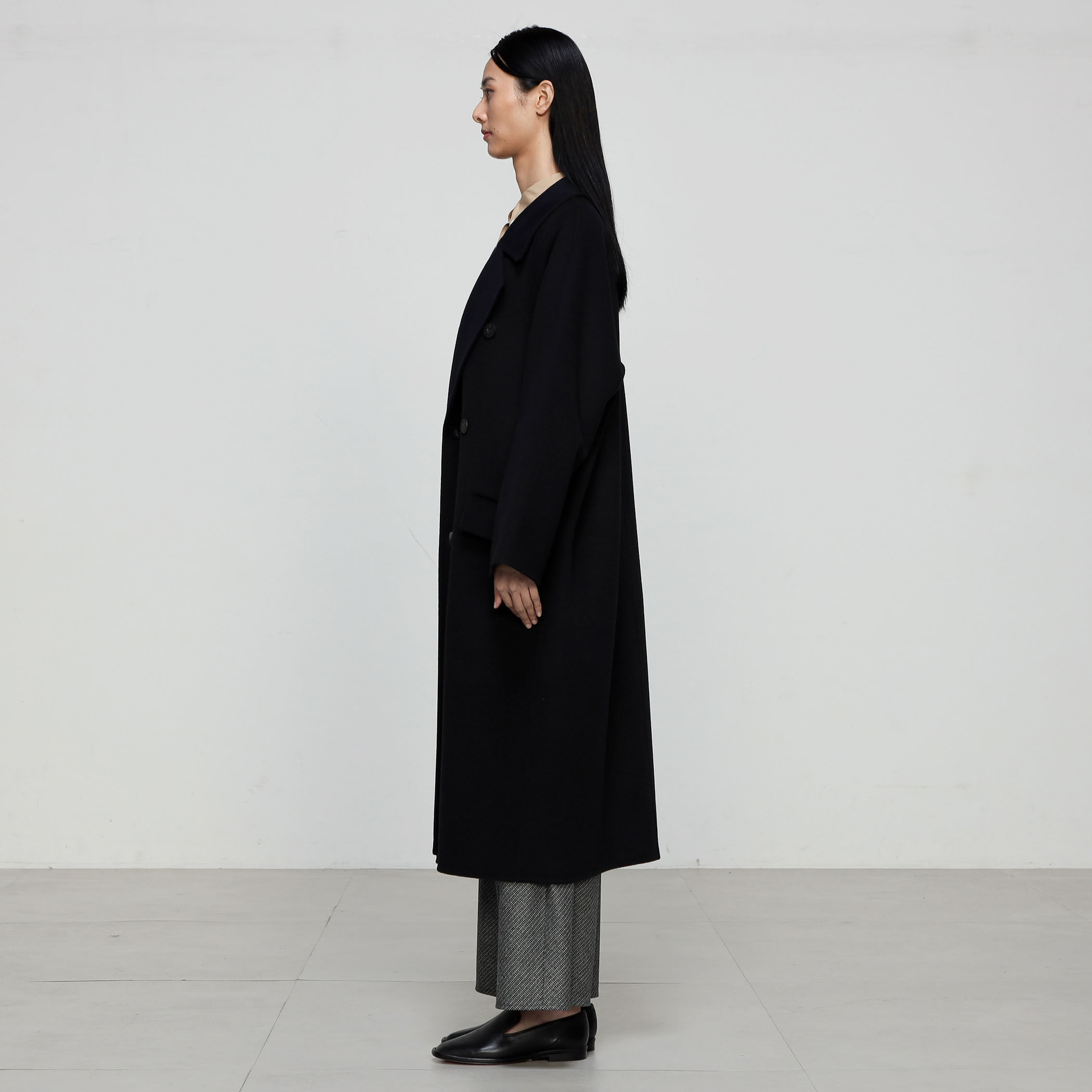 ウールダブルフェイス ロングトレンチコート｜トゥモローランド 公式通販