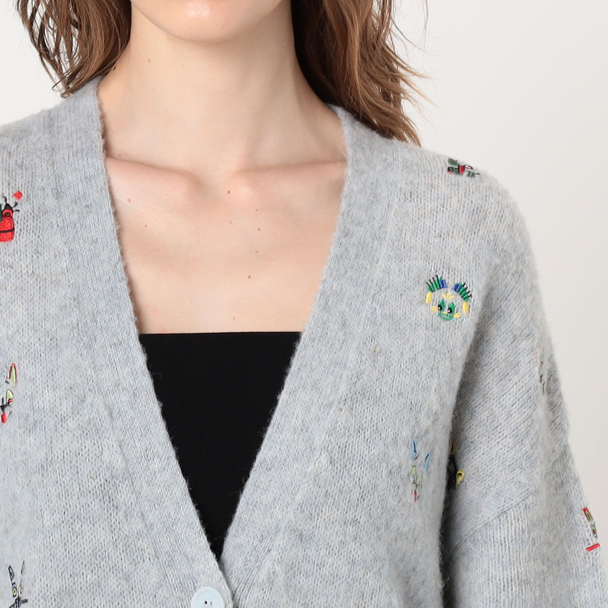LOEWE BELTED CARDIGAN エンブロイダリー カーディガン