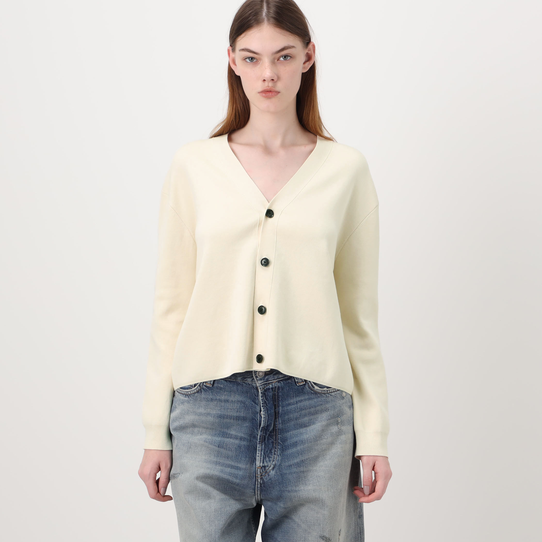 ELS cotton Vネックカーディガン｜トゥモローランド 公式サイト