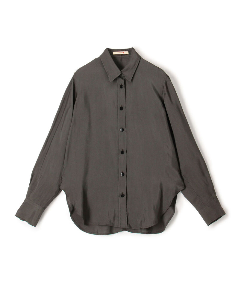 レーヨンハウンドトゥース レギュラーカラーシャツ