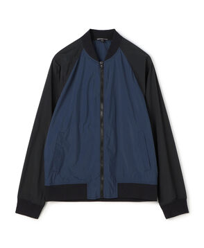 ツートンナイロン ジップアップブルゾン MLPL2131