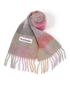 Acne Studios モヘヤチェックスカーフ