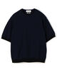 TOMORROWLAND tricot チェック柄 コットンハーフスリーブ ニット