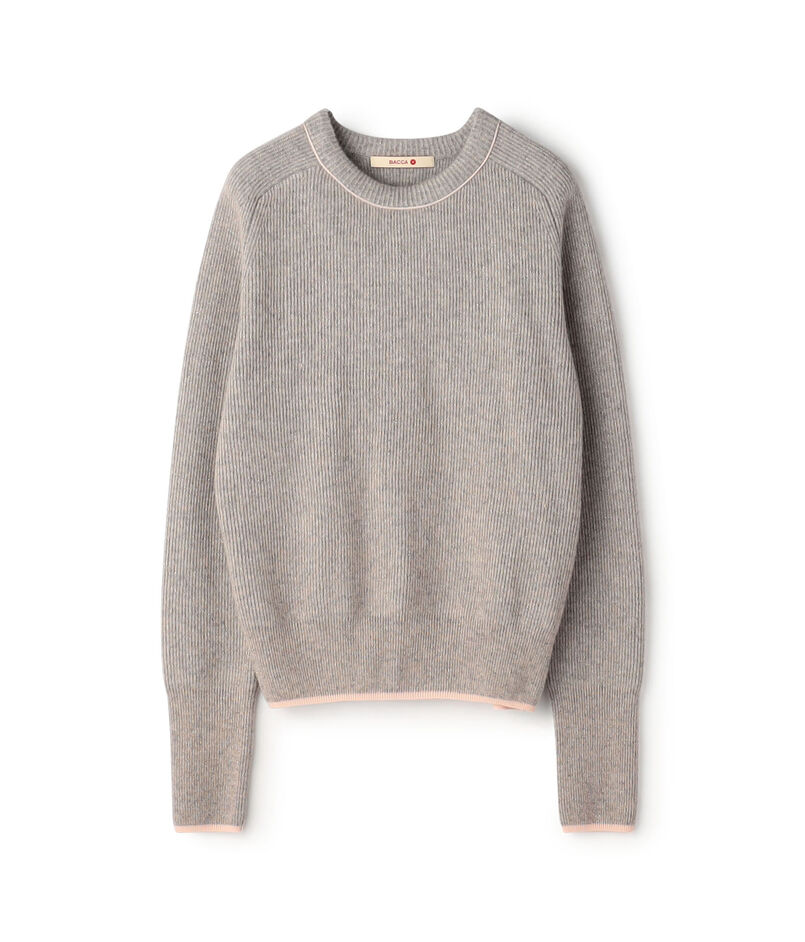 ラメウール ベーシックプルオーバーニット