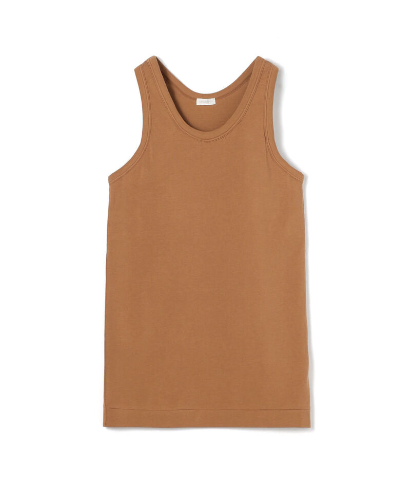 スビンコットン カップ付きアメリカンスリーブタンクトップ