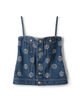 KANAKO SAKAI KAMON DENIM BUSTIER KANAKO SAKAI KAMON DENIM BUSTIER
