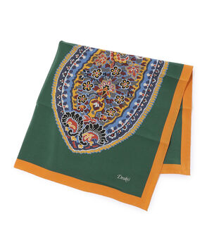 Drake's PAISLEY PRINT BANDANA シルクプリントスカーフ