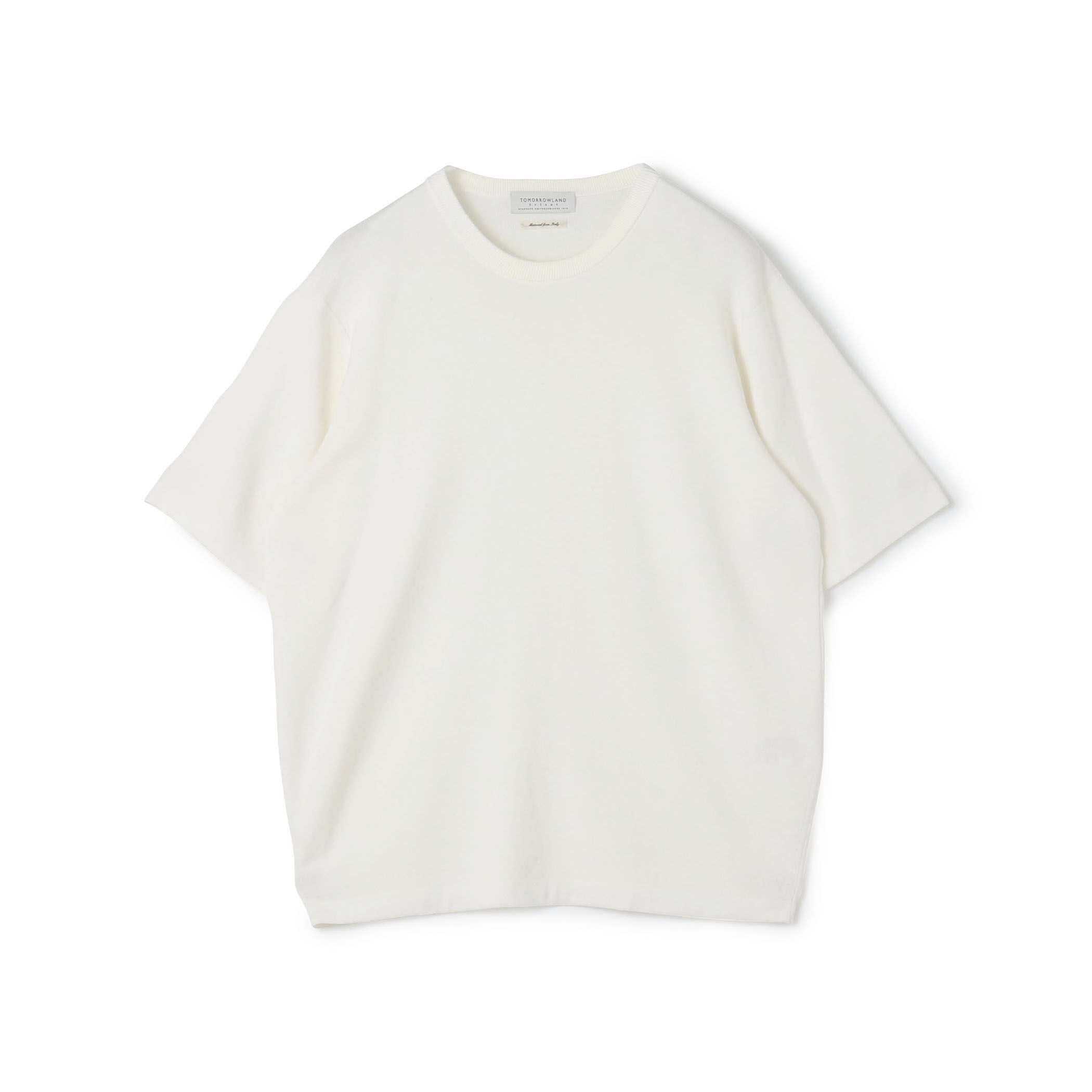□TOMORROWLAND tricot シーアイランドコットン ハーフスリーブクルー