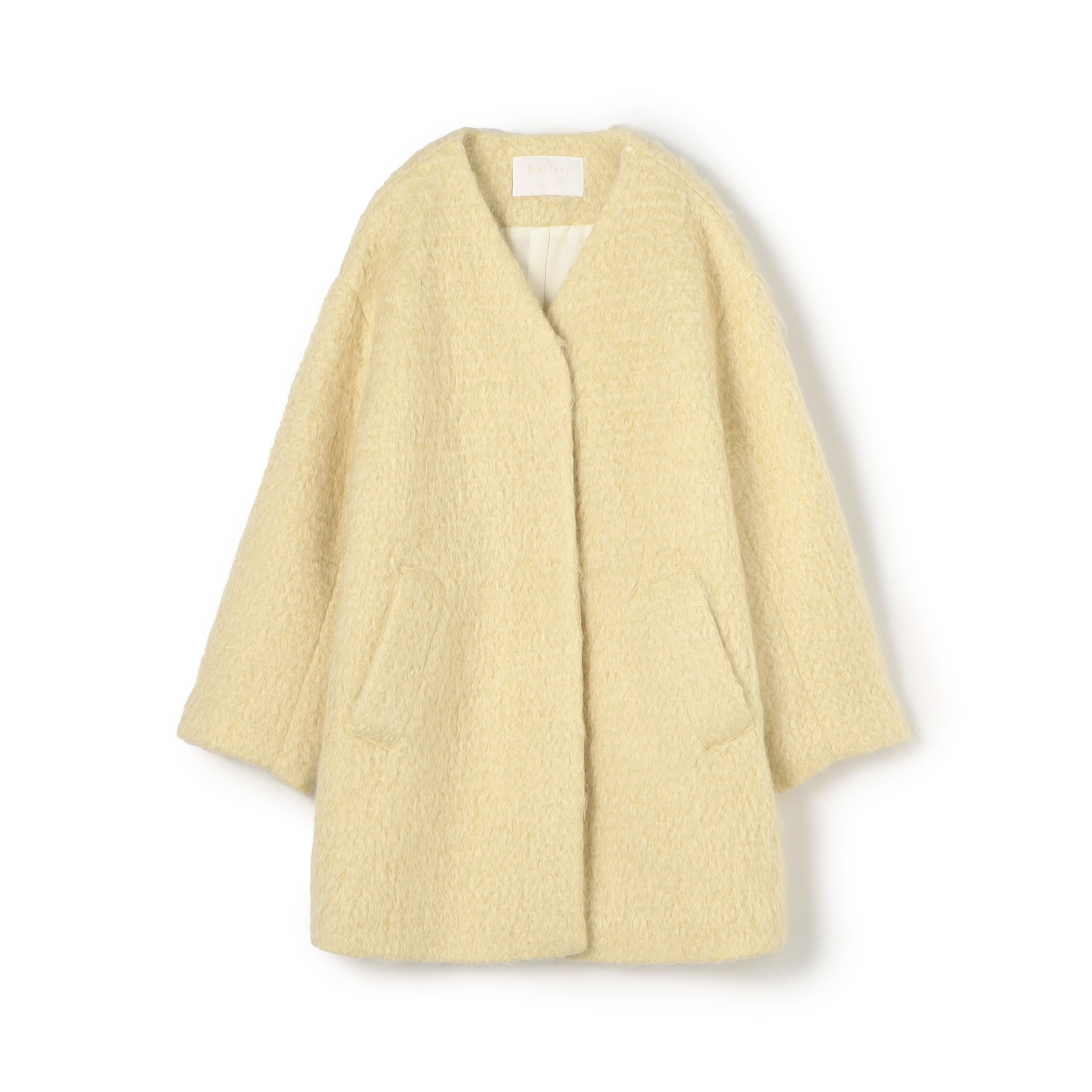 美品 デミルクスビームス シャギー ショールカラー コート ミモザイエロー KNIT & COAT｜ビームス 北千住｜BEAMS