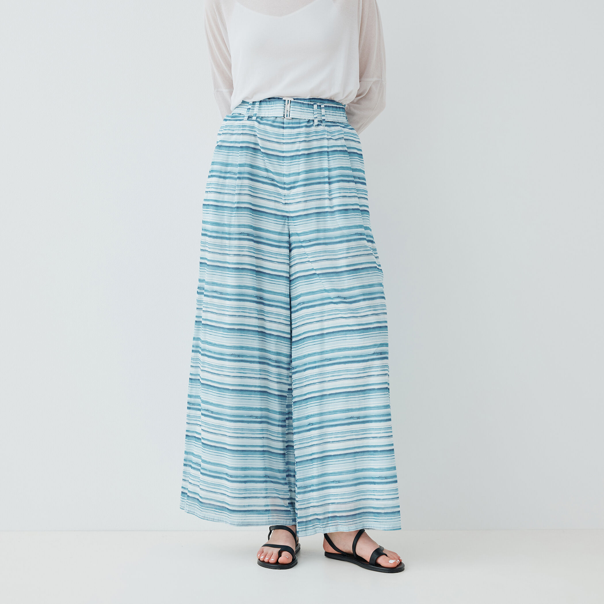 Sea Waves Drawing Pants｜トゥモローランド 公式通販