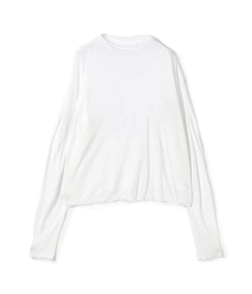 ■レーヨンカシミヤジャージー ビルドネックプルオーバー