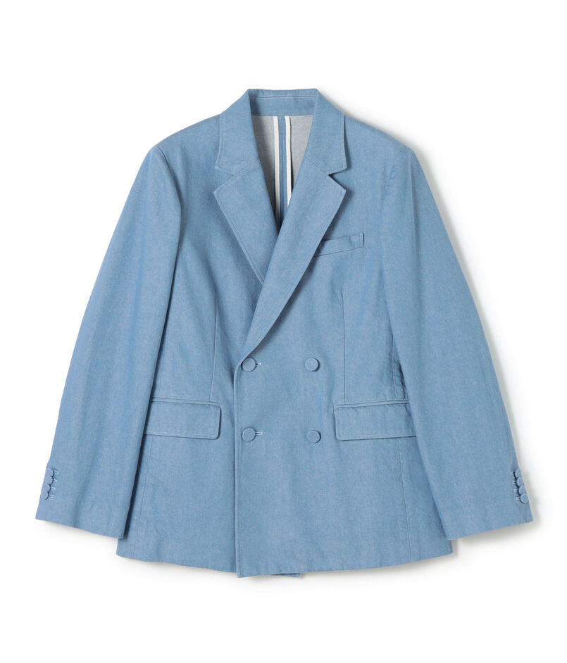 リアクティブデニム ダブルブレストジャケット