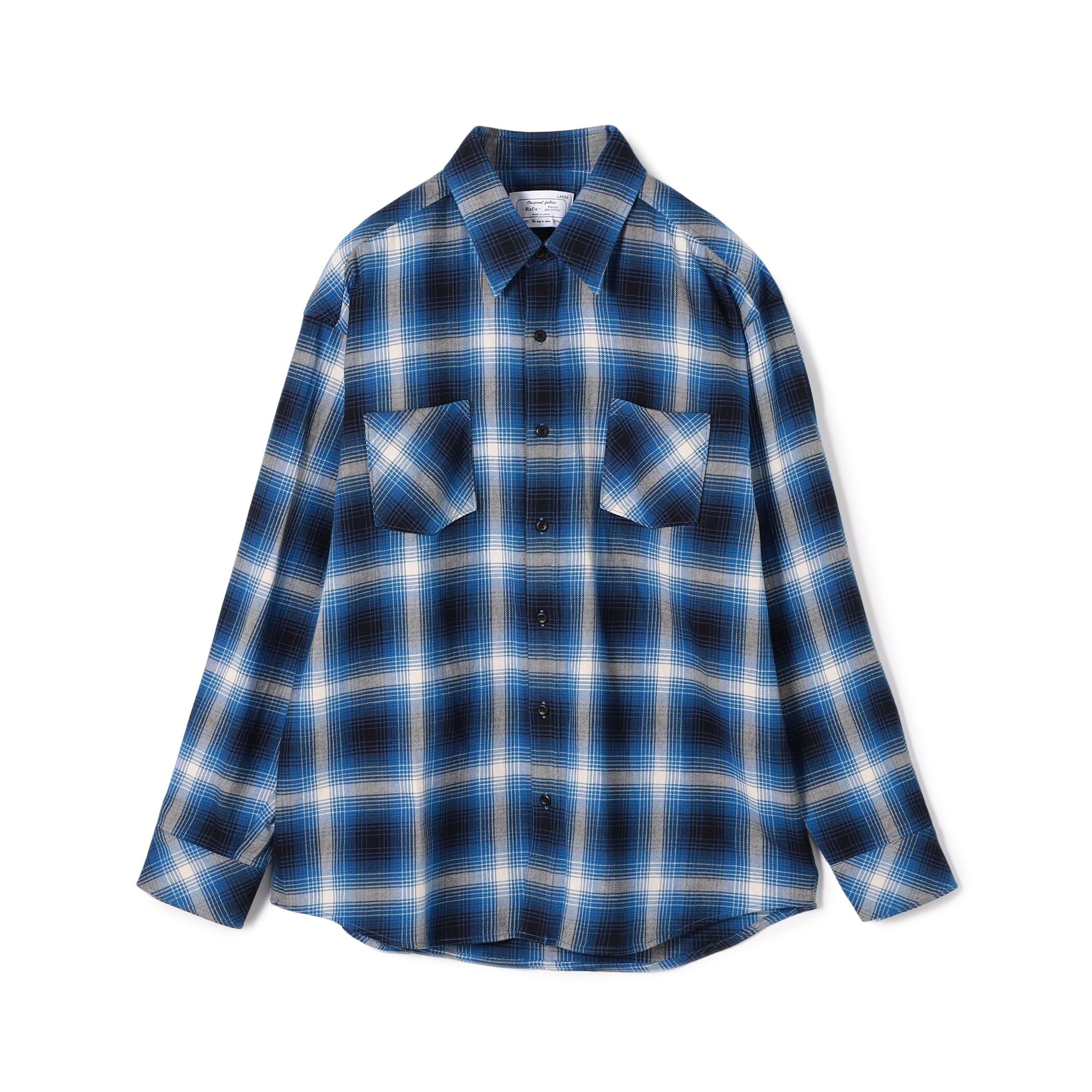 TOMORROWLAND トゥモローランド　オンブレチェックシャツ Rafu STANDARD SHIRT オンブレチェック シャツ