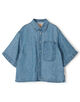 【WEB先行予約】リネンデニム ワンポケットシャツ