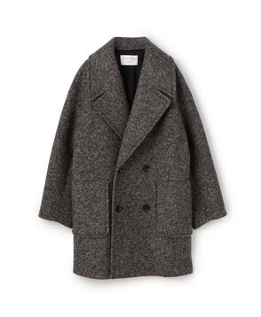 ボンディングチェック ダブルブレストコート