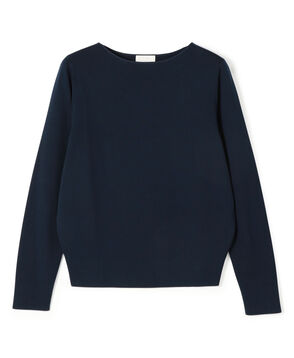 スビンコットン ボートネックプルオーバー