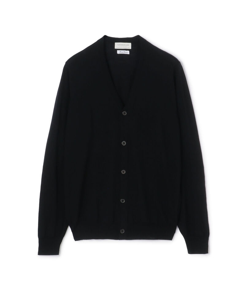 TOMORROWLAND tricot スーパーファインメリノウール Vネックカーディガン S-WOOL