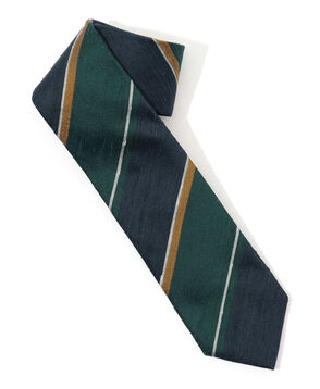 STEFANO BIGI シルクシャンタン レジメンタルネクタイ