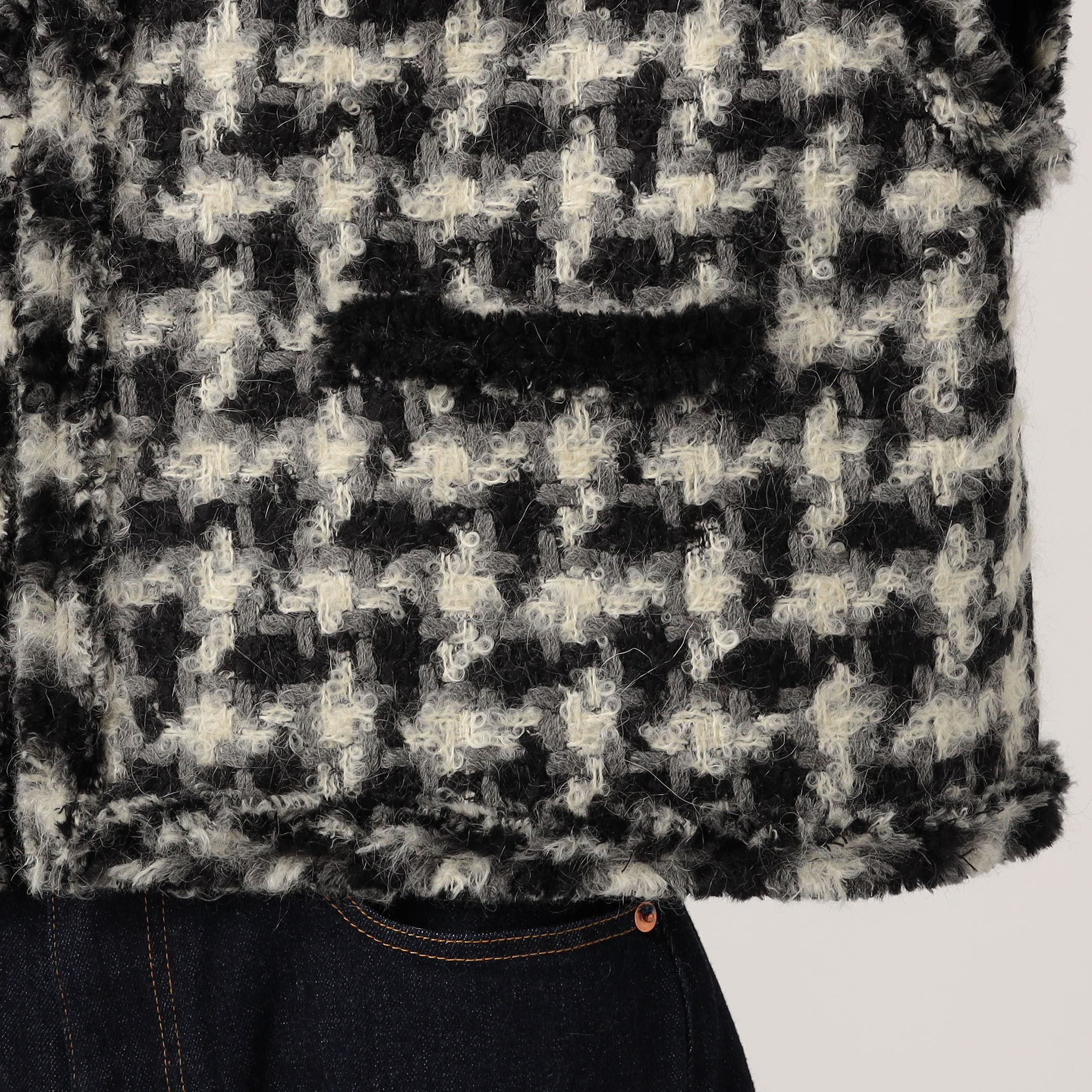 グリハウンドトゥース スクエアジレ｜トゥモローランド 公式通販