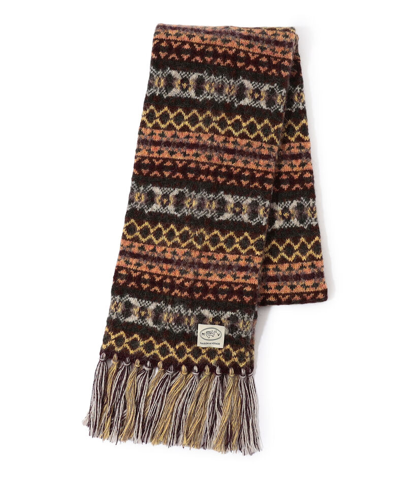 MAISON et VOYAGE フェアアイルジャガード マフラー