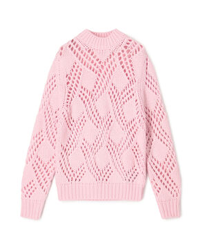 JIL SANDER CN LS LACE KNIT プルオーバーニット