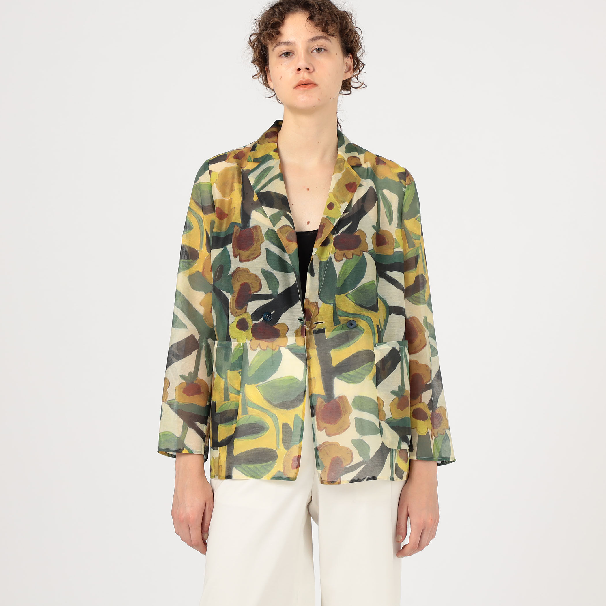 サンフラワープリント シースルージャケット｜トゥモローランド 公式通販