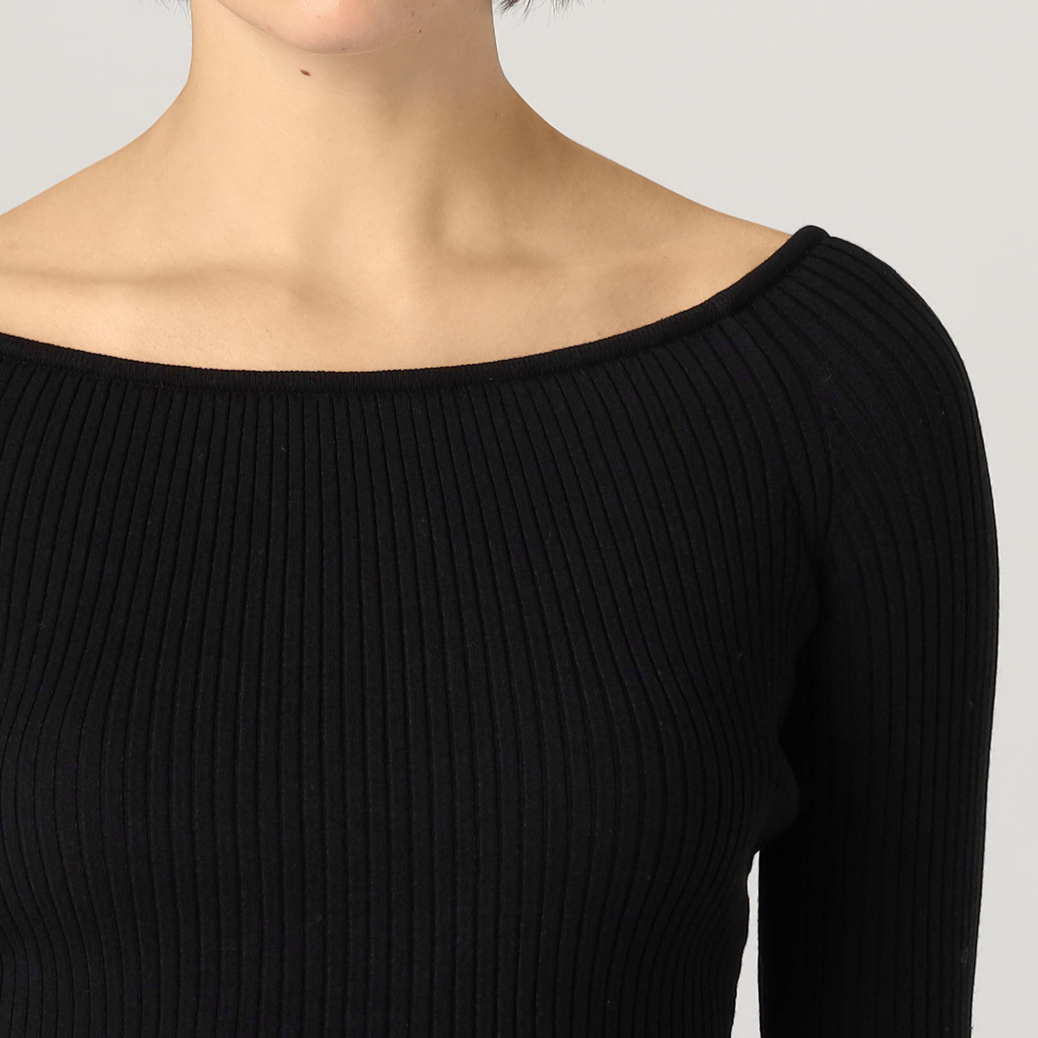 Courreges OFF SHOULDER RIB KNIT TOP｜トゥモローランド 公式通販
