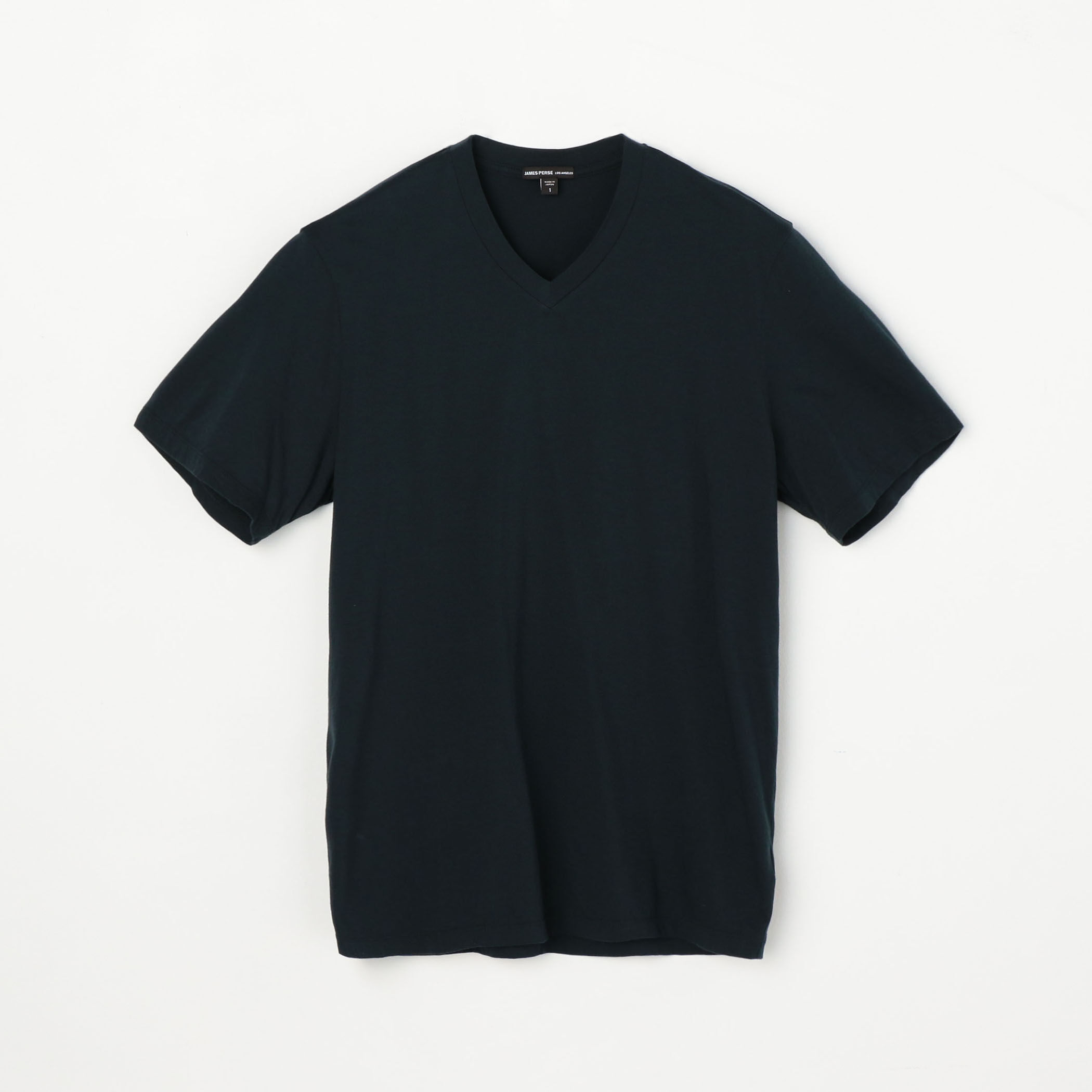 [新品]JAMES PERSEジェームスパース　カットソー　UネックTシャツ　黒 JAMES PERSE ジェームスパース tシャツ 半袖 レディース Uネック
