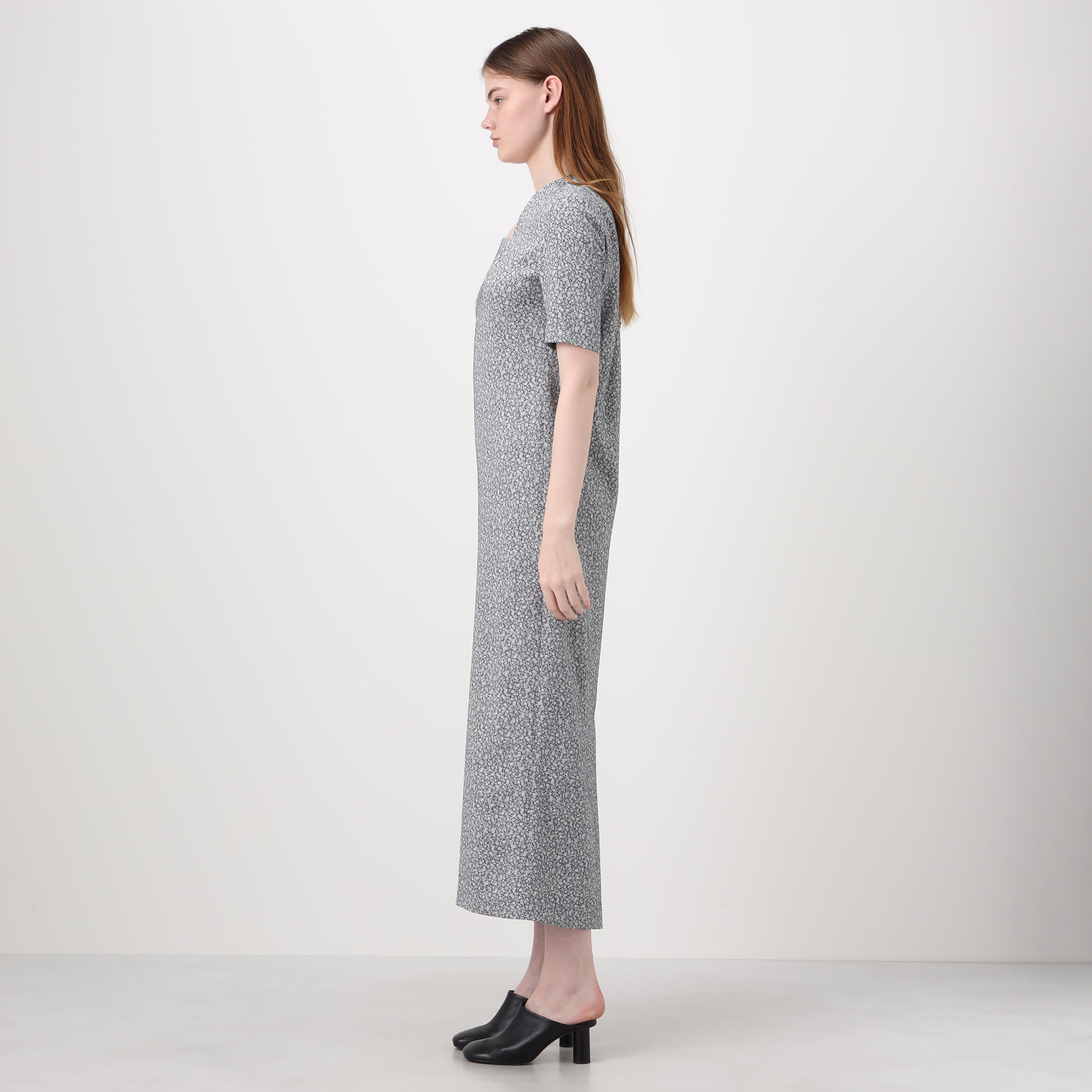 Mame Kurogouchi Floral Jacquard Square Neck Dress ジャカード