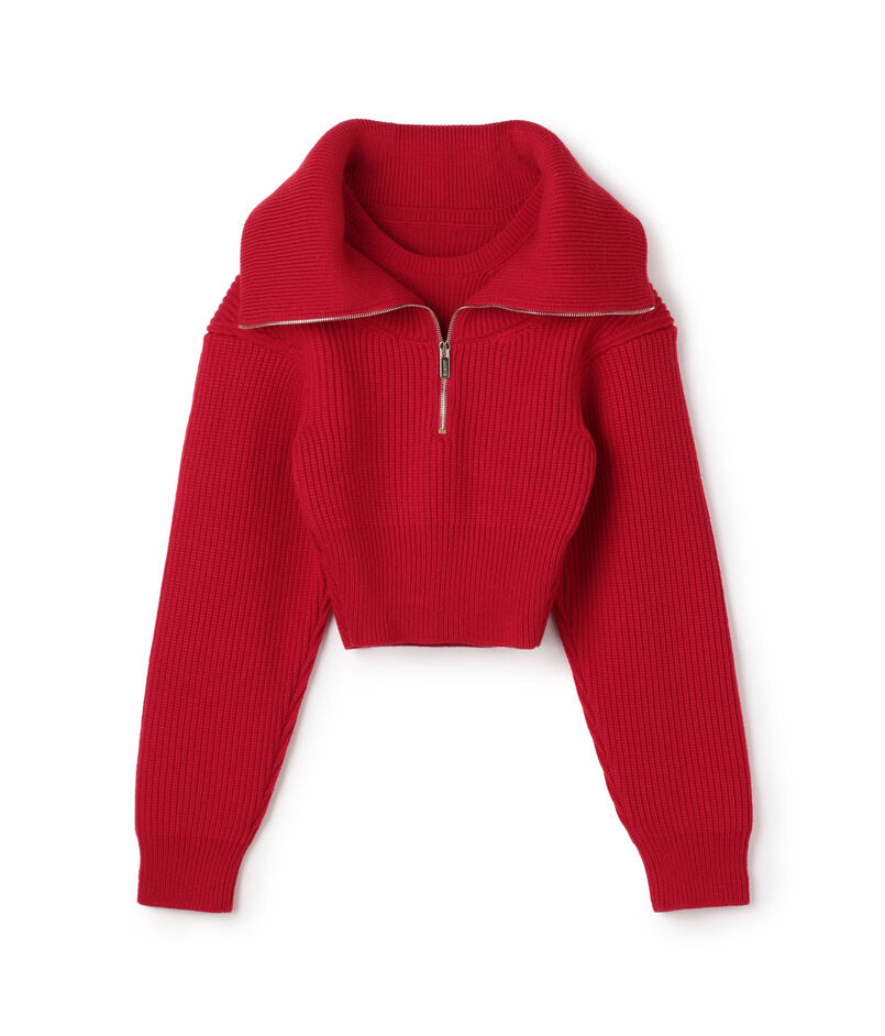 JACQUEMUS LA MAILLE RISOUL ハーフジップニット