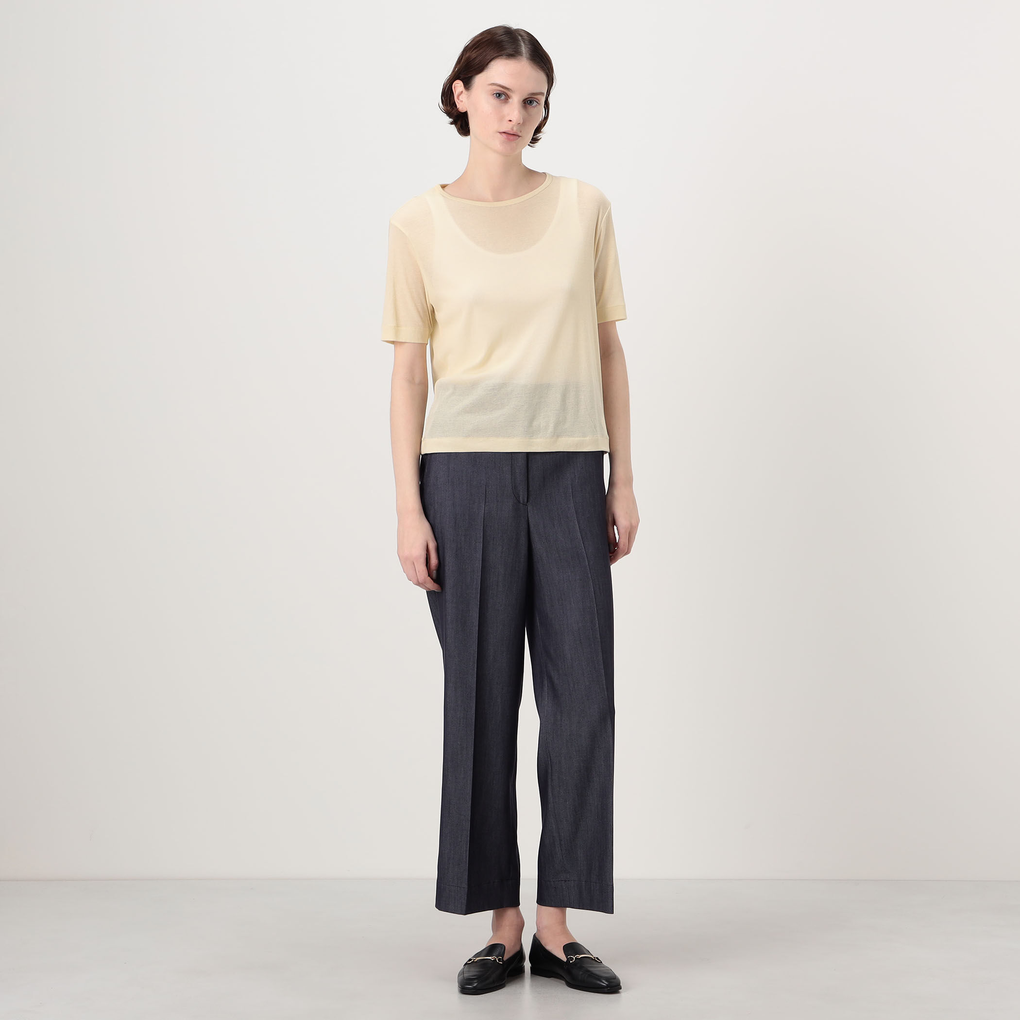 Deuxieme Classe *Sheer ハーフスリーブ プルオーバー Deuxieme Classe（ドゥーズィエムクラス）の「*Sheer Slit Sleeve プル