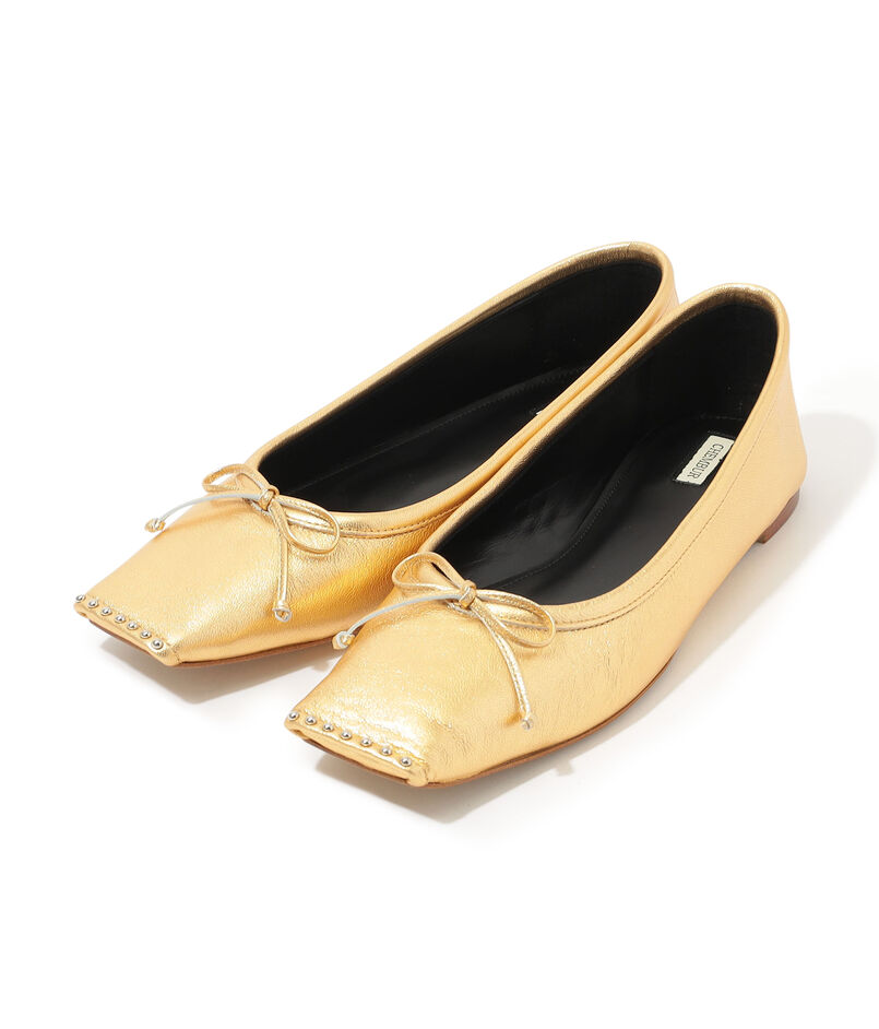 CHEMBUR SQ FLAT STUDS BALLET シューズ