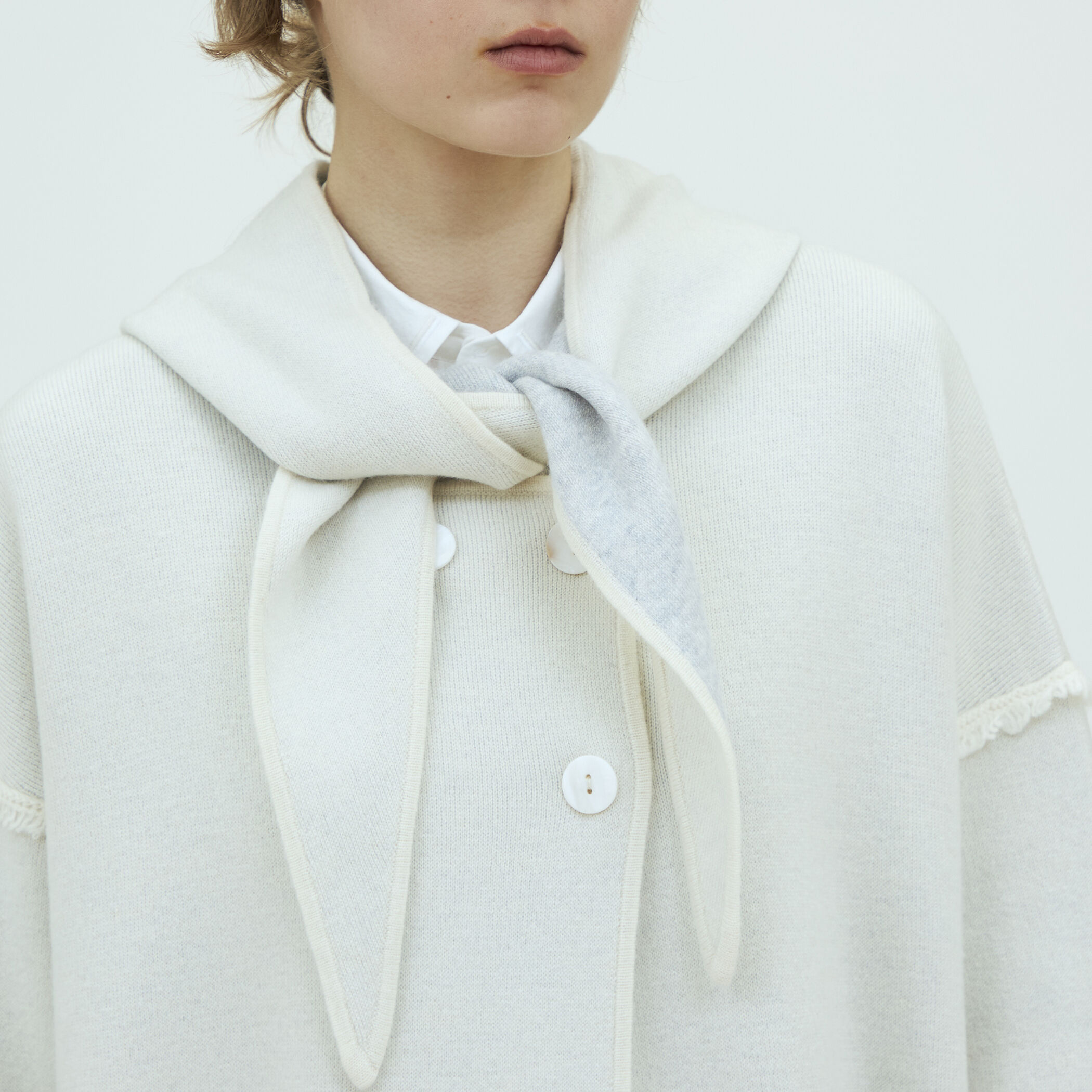 モンゴルカシミヤ フーデッドニットコート｜トゥモローランド 公式サイト
