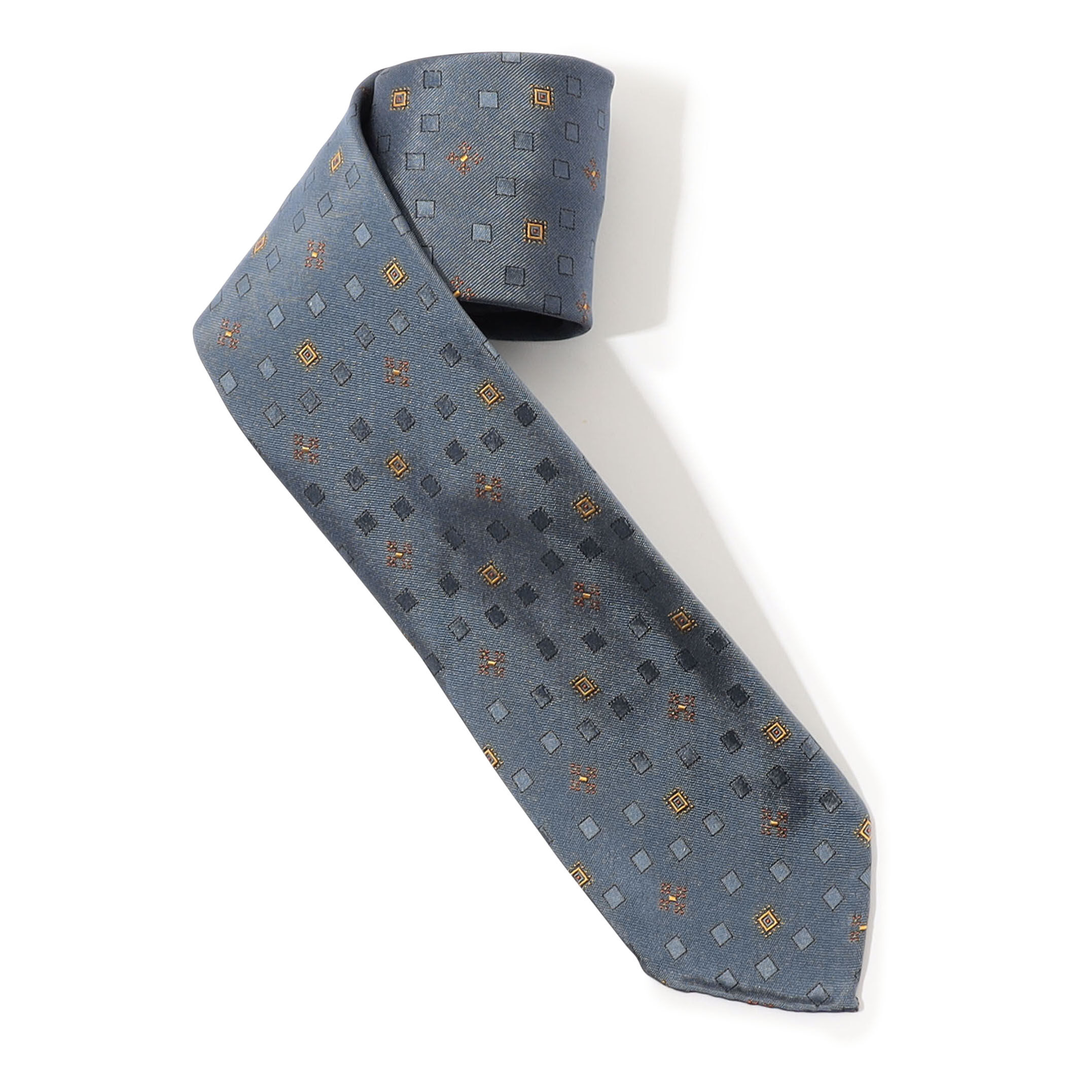 TOMORROWLAND MADE IN ITALY シルクジャガード 小紋柄ネクタイ