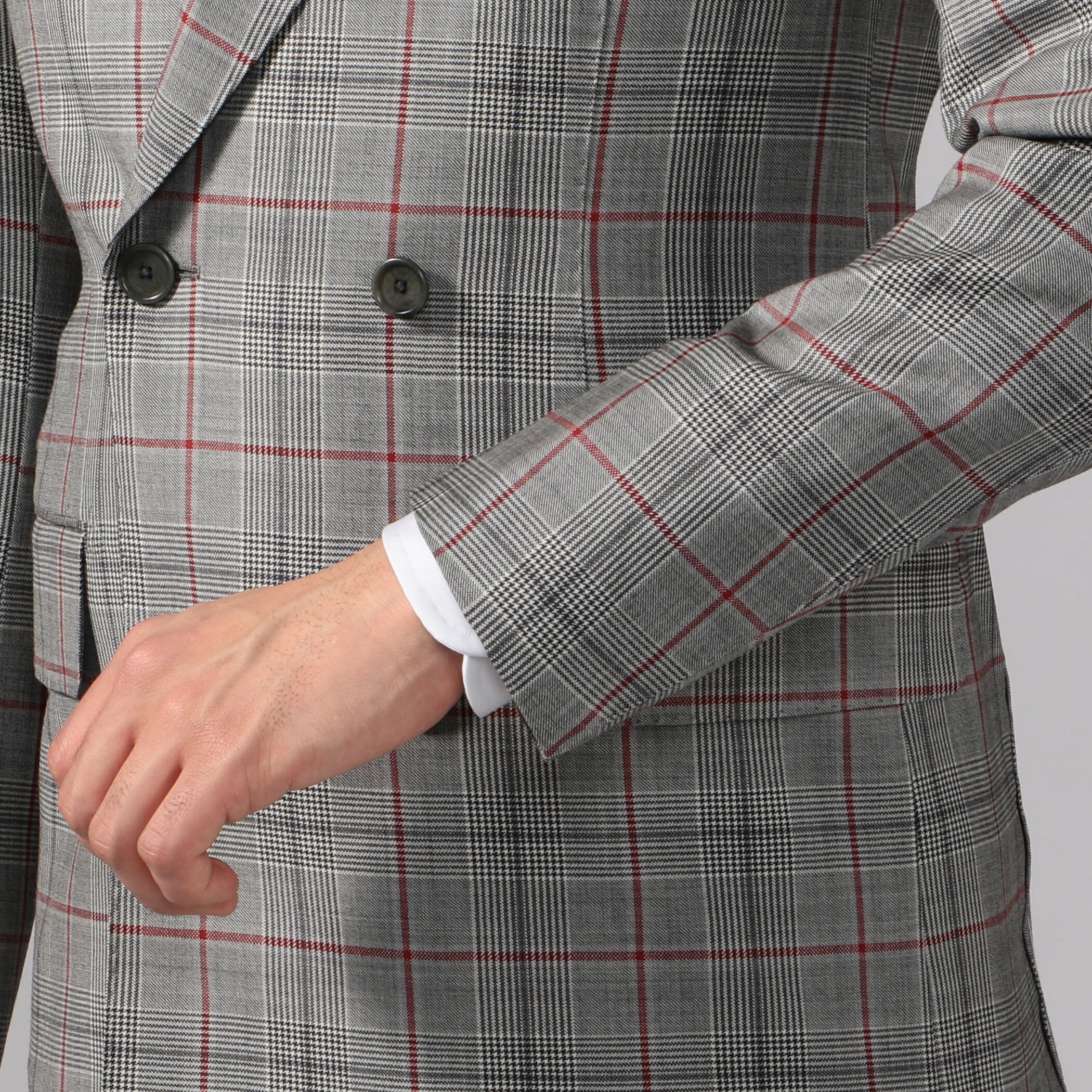 Super100'sウール 6Bダブルブレストスーツ DORMEUIL AMADEUS 365