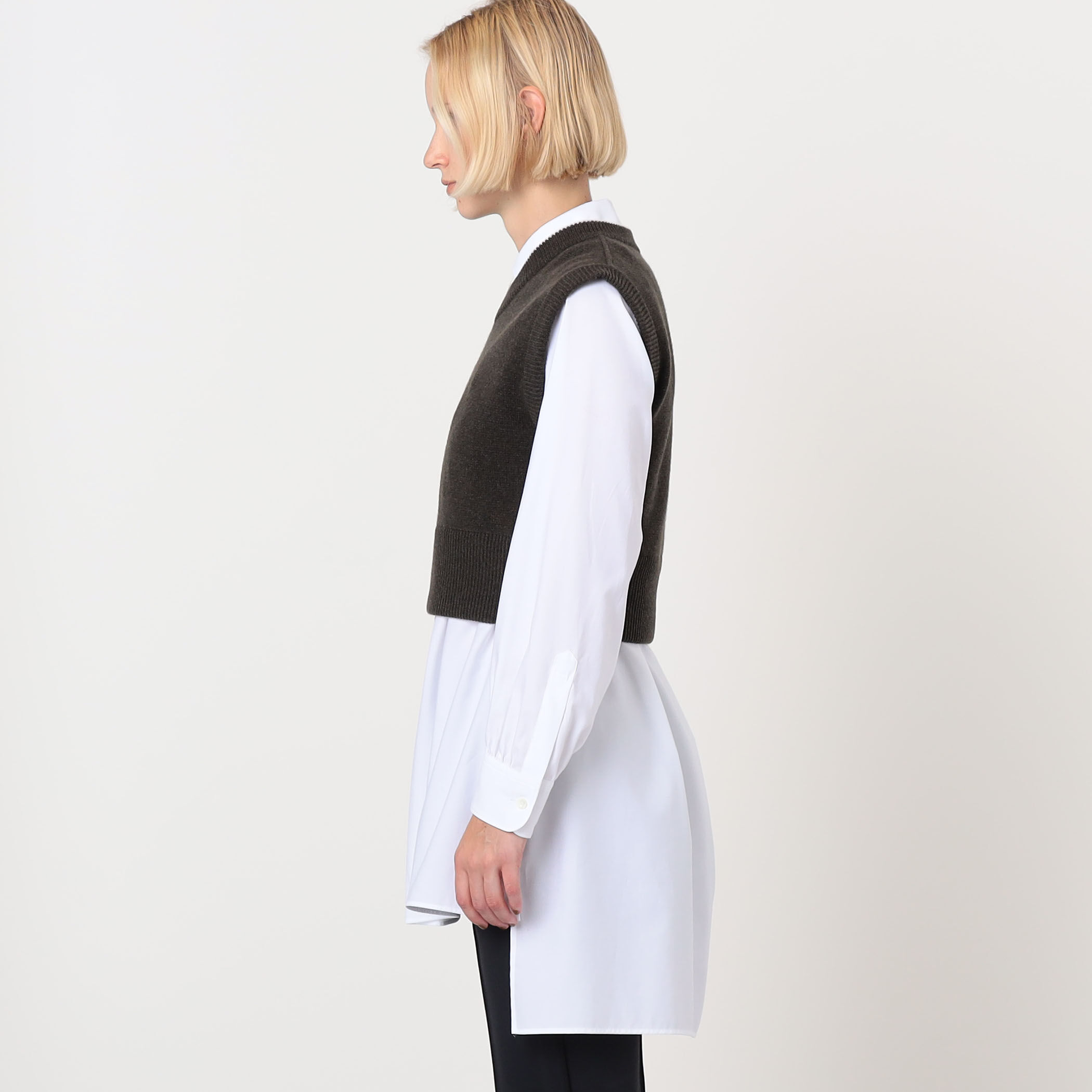 別注】THE RERACS × Edition V NECK VEST Vネック ニットベスト