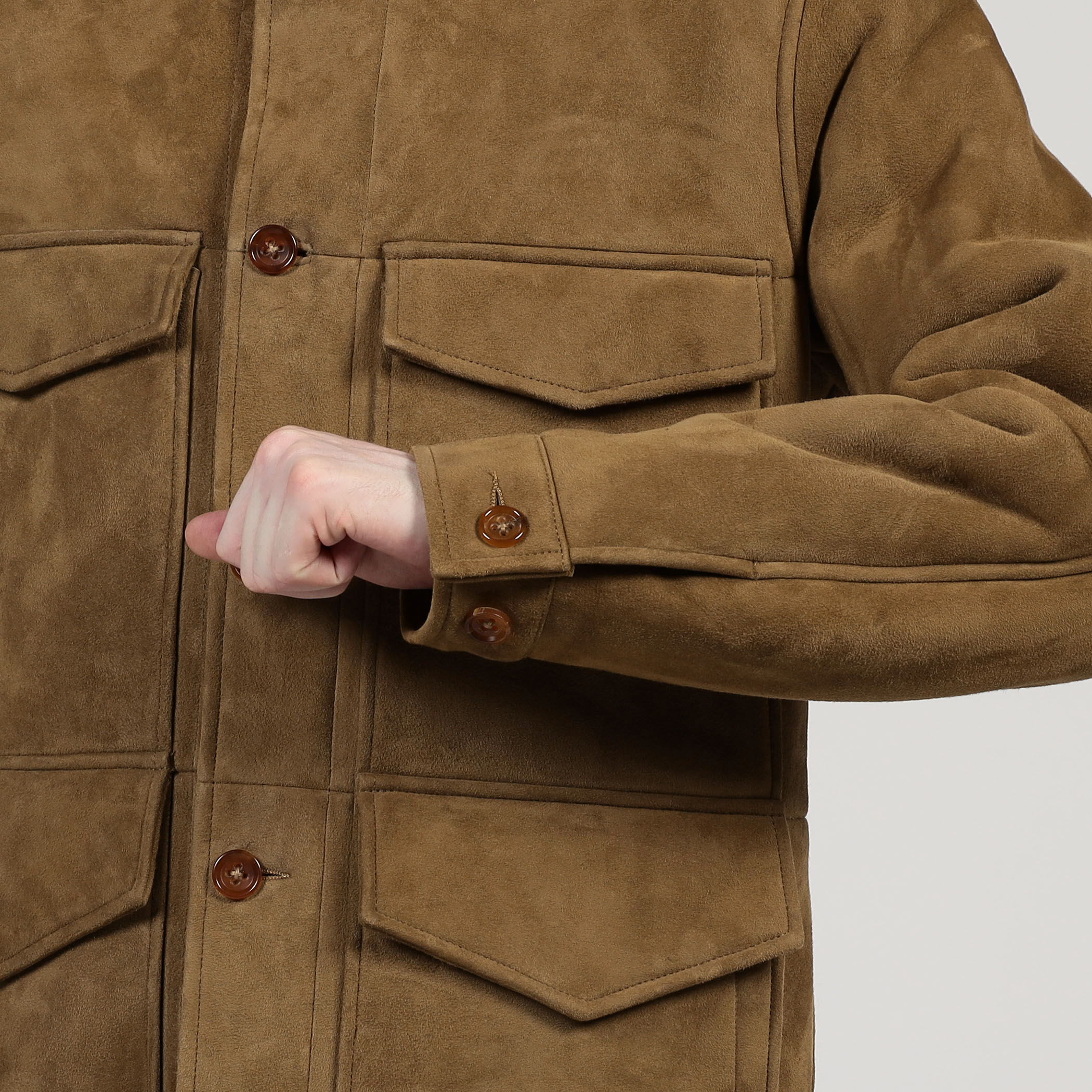 GOLDEN  ジャケット　ジョンブル　ギャルソン　トゥモローランド セール】ウールコットンダブルニット ダブルブレステッド6Bブレザー