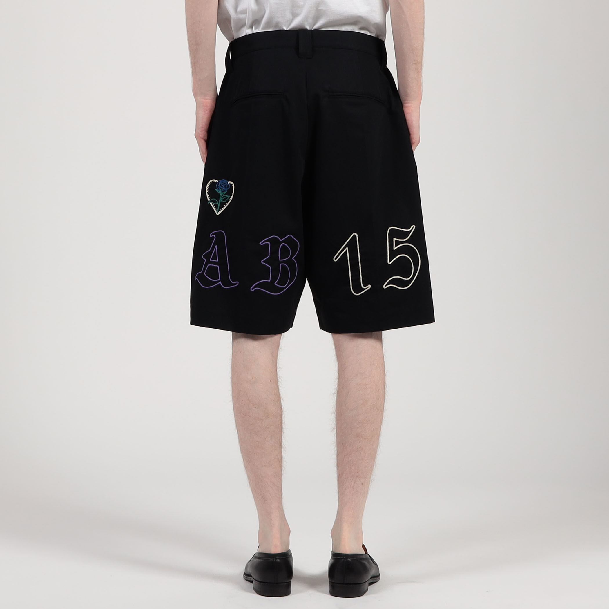 ALMOSTBLACK WOVEN EMBRIDRY WDST ショートパンツ