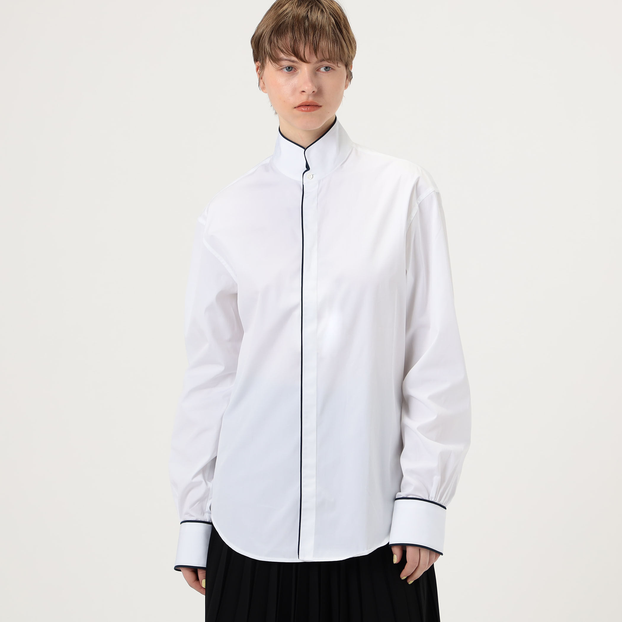 BOURRIENNE EQUIPAGE コットン ハイカラ―シャツ｜トゥモローランド