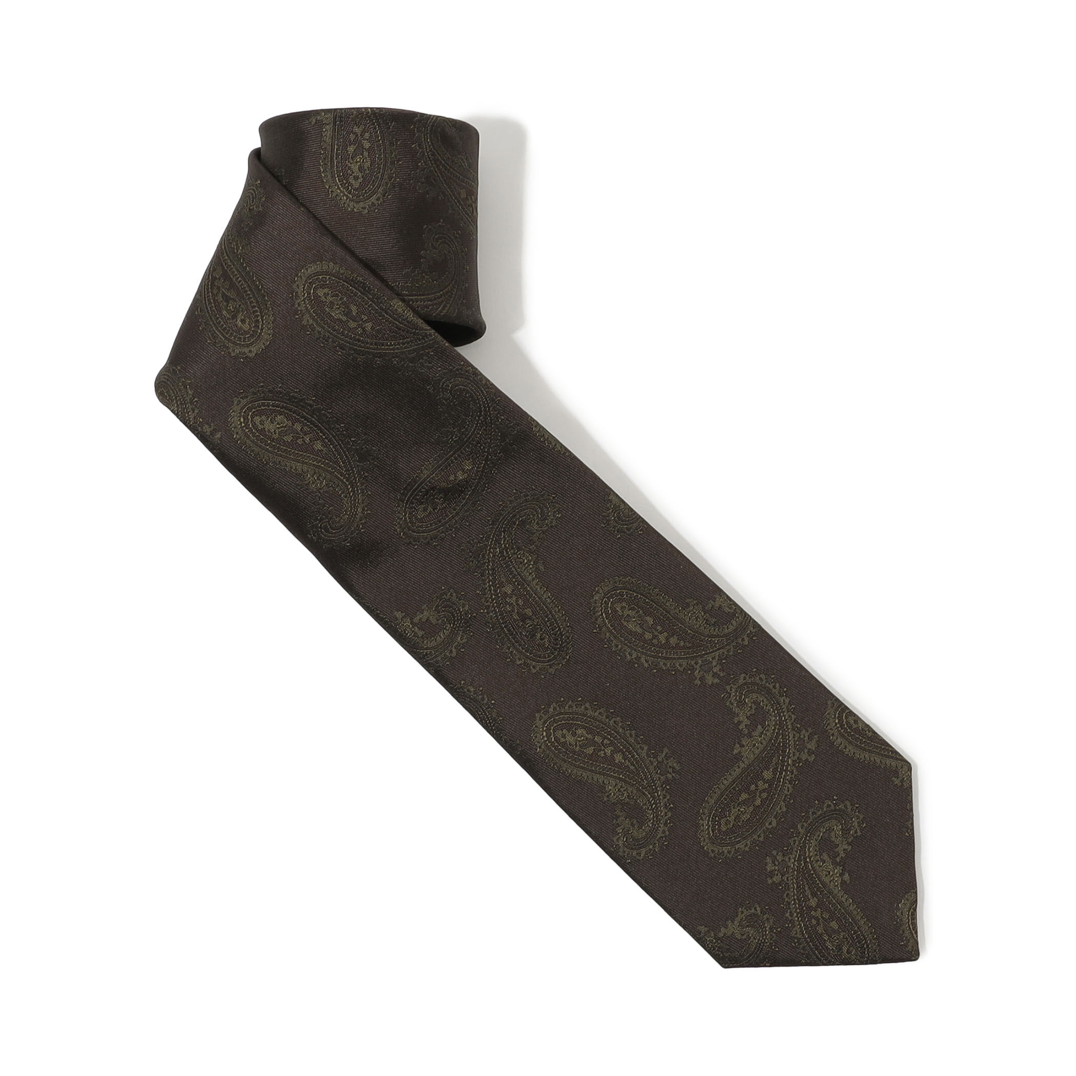 TOMORROWLAND シルクジャガード ペイズリー柄ネクタイ