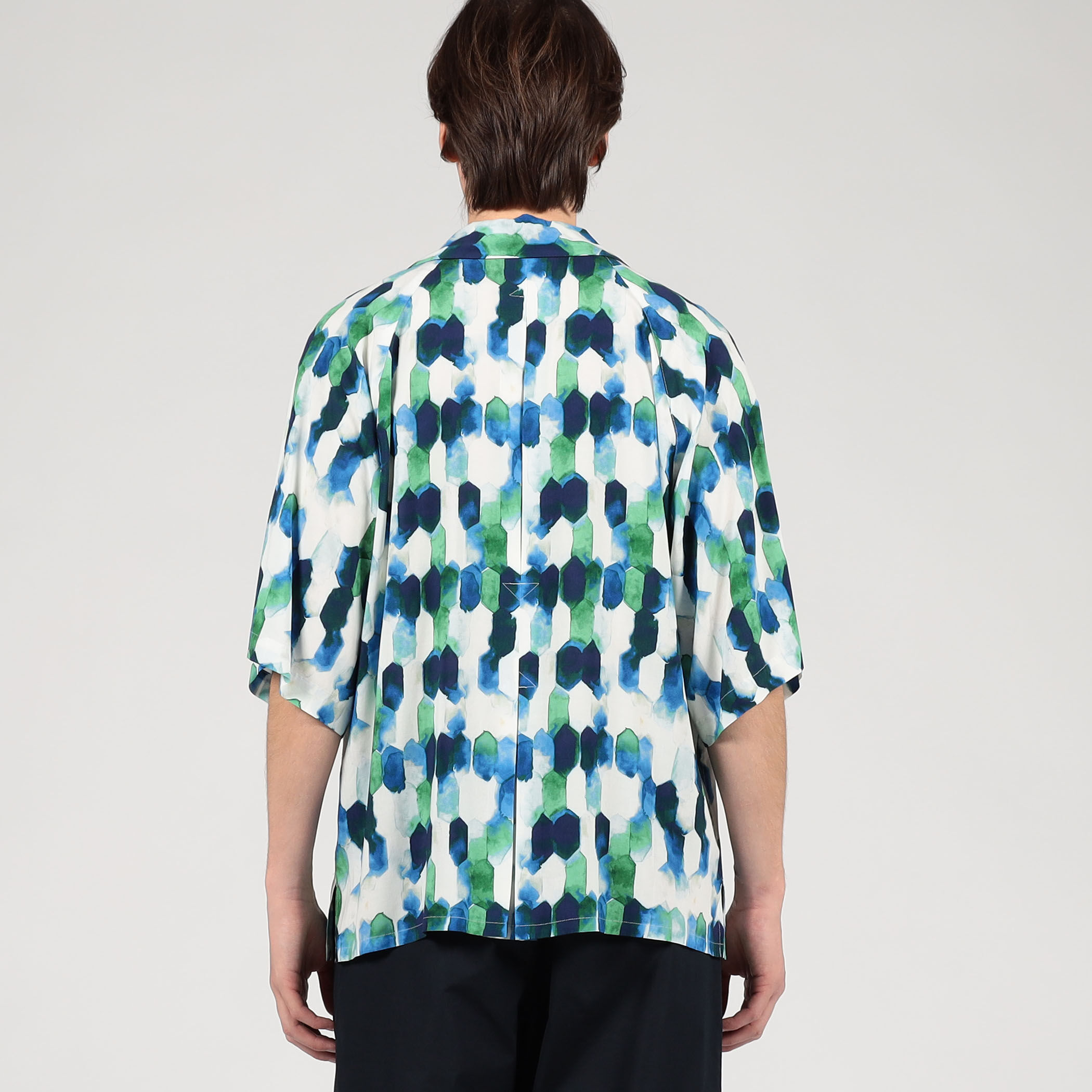 別注】m's braque レーヨン オープンカラー ハーフスリーブシャツ