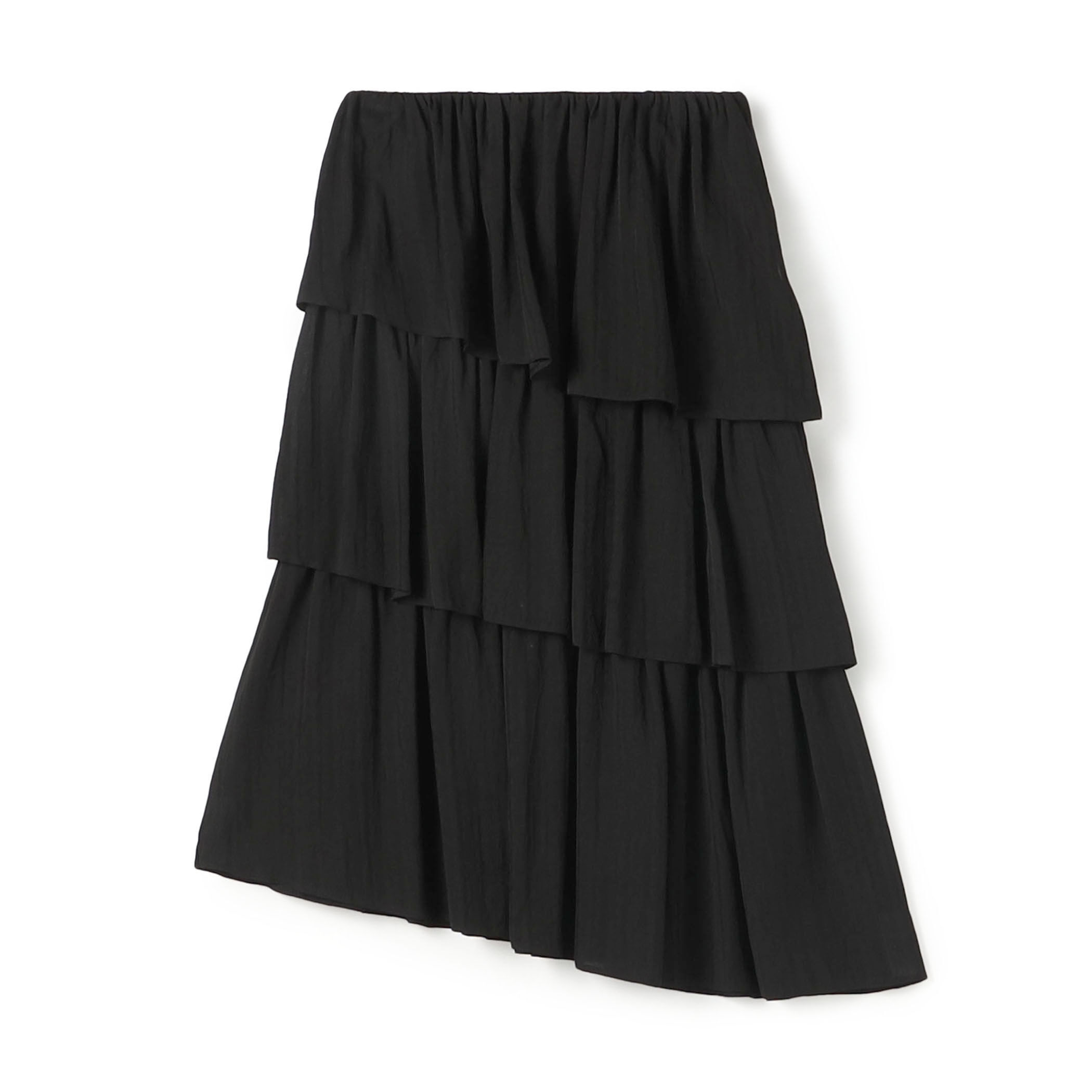 ドットストライプジャガード ティアードスカート｜トゥモローランド