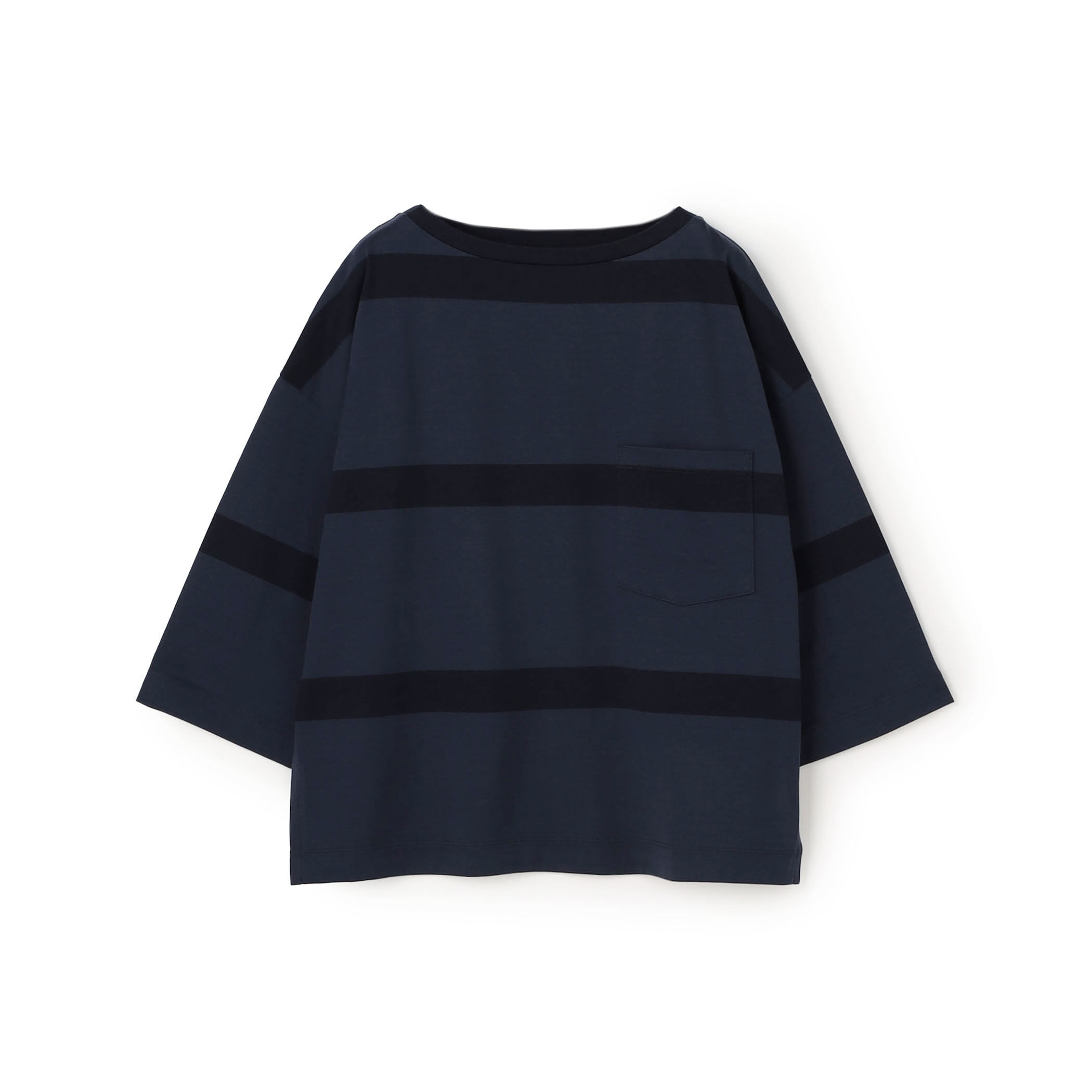 【GALERIE VIE】ファインコットンボーダー ビックTシャツ ファインコットンボーダー ビックTシャツ｜トゥモローランド