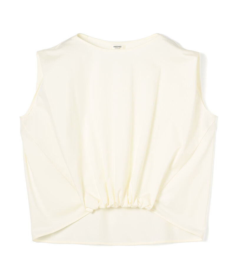 トリコットジャージー タックギャザープルオーバー