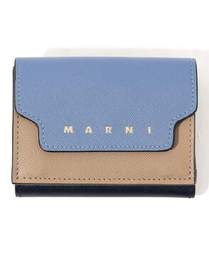 MARNI WALLET サフィアーノレザー製 三つ折りウォレット