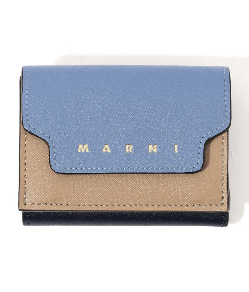 MARNI WALLET サフィアーノレザー製 三つ折りウォレット