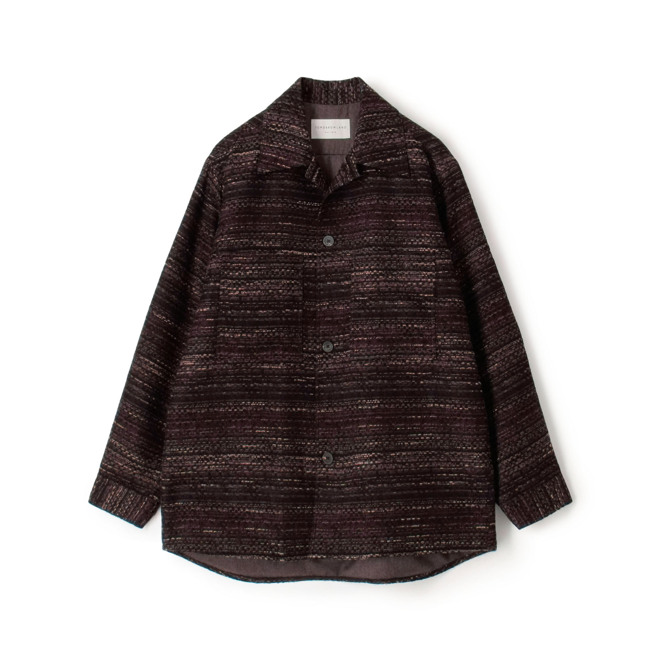 ミックスツイード ダブルポケットシャツブルゾン｜トゥモローランド