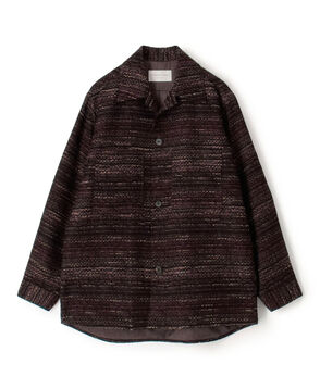 ミックスツイード ダブルポケットシャツブルゾン