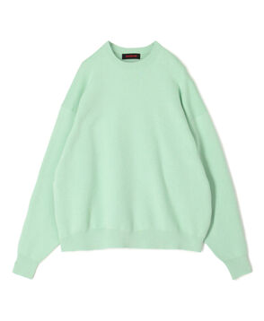 コットンカシミヤ クルーネックプルオーバー