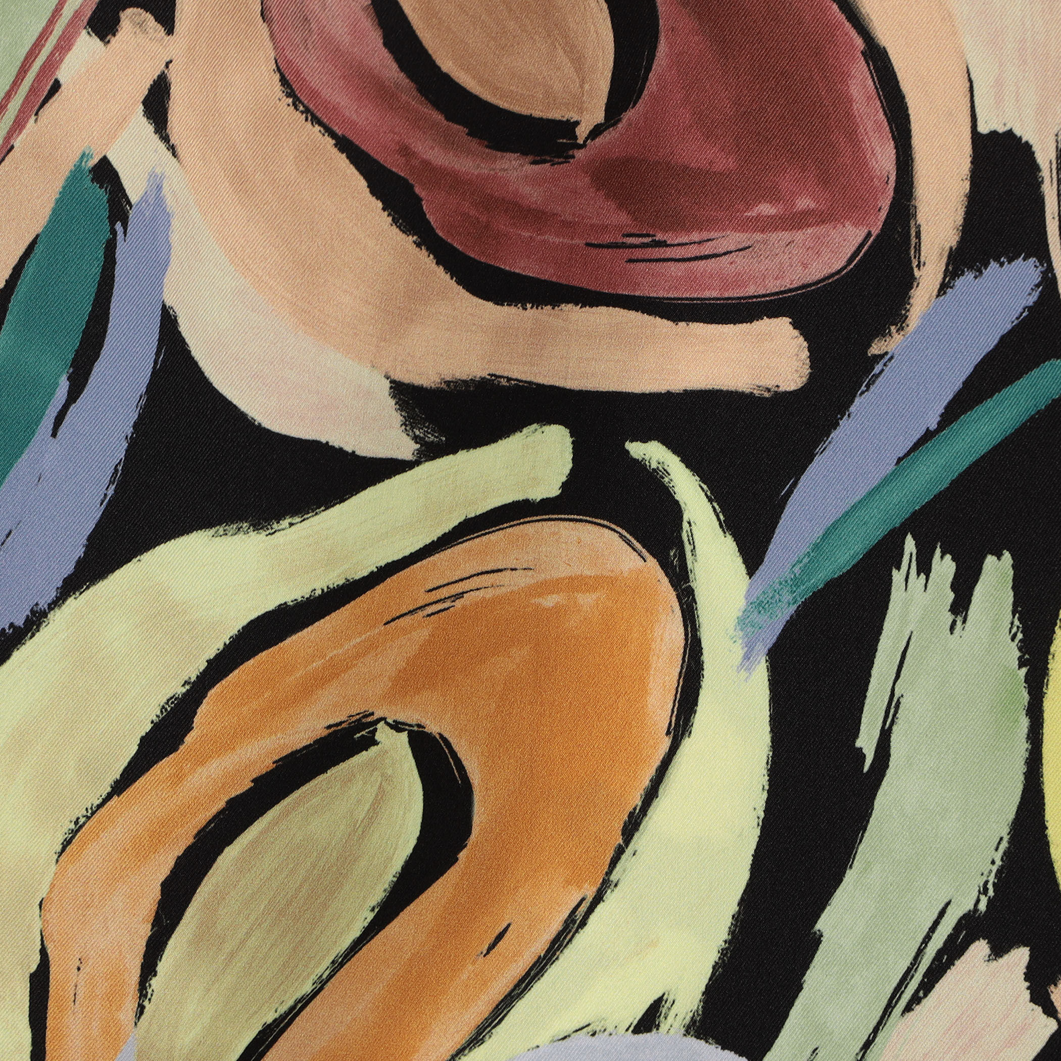 ハンドペイントプリント タックセミワイドパンツ｜トゥモローランド